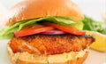 Fish sandwich with fries from Nour's Cuisine