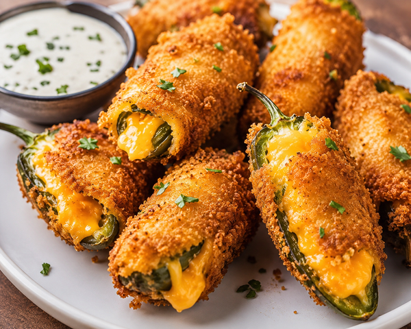 Cheese-Stuffed Jalapeños from Nour's Cuisine
