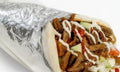 Gyro sandwich with fries from Nour's Cuisine