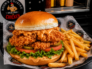 Chicken Sandwich With Fries from Nour's Cuisine