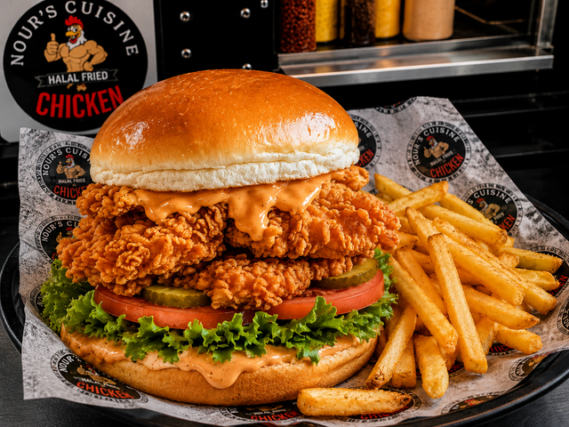 Chicken Sandwich With Fries from Nour's Cuisine