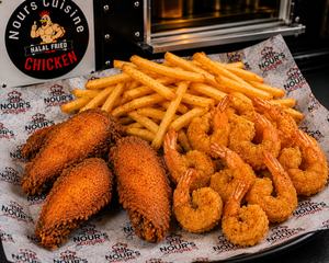 3 Wings & 10-Piece Shrimp With Fries from Nour's Cuisine