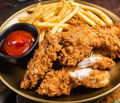 Crispy Chicken Tenders with Fries